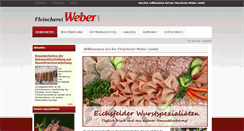 Desktop Screenshot of fleischerei-weber-gmbh.de