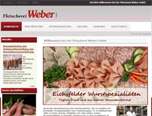 Tablet Screenshot of fleischerei-weber-gmbh.de